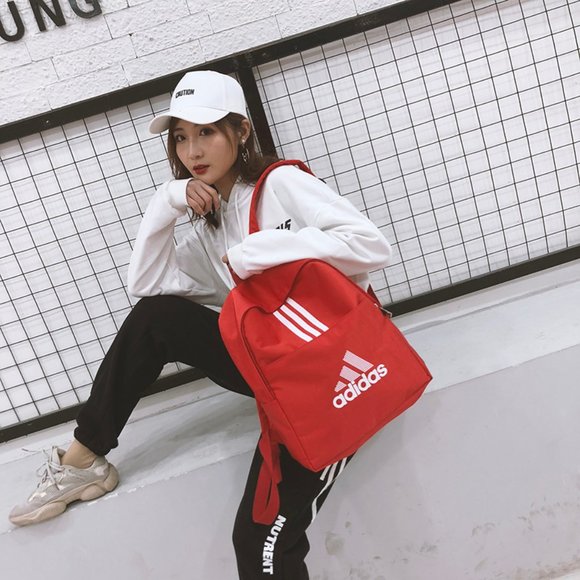 Adidas big red backpack - Picture 2 of 4